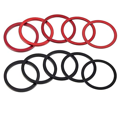 Tbest Entretoises Cassette Vélo Shimano - Kit 3 Pièces (1mm + 1.5mm + 2mm) Pour Moyeu Et Pédalier