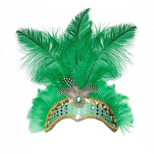 KAHDGSS Diademas vintage con patrón divertido para actuaciones escénicas, tocado elegante para mujer para noche y fiestas de disfraces