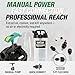 OEMTOOLS 24389 Manual Fluid Extractor Pump, 1.4 Gallon (5.3L) Oil Extractor Pump Capacity, Use for Oil, Coolant, and Transmission Fluid, 2 Dipstick Adapters, 5ft Hose