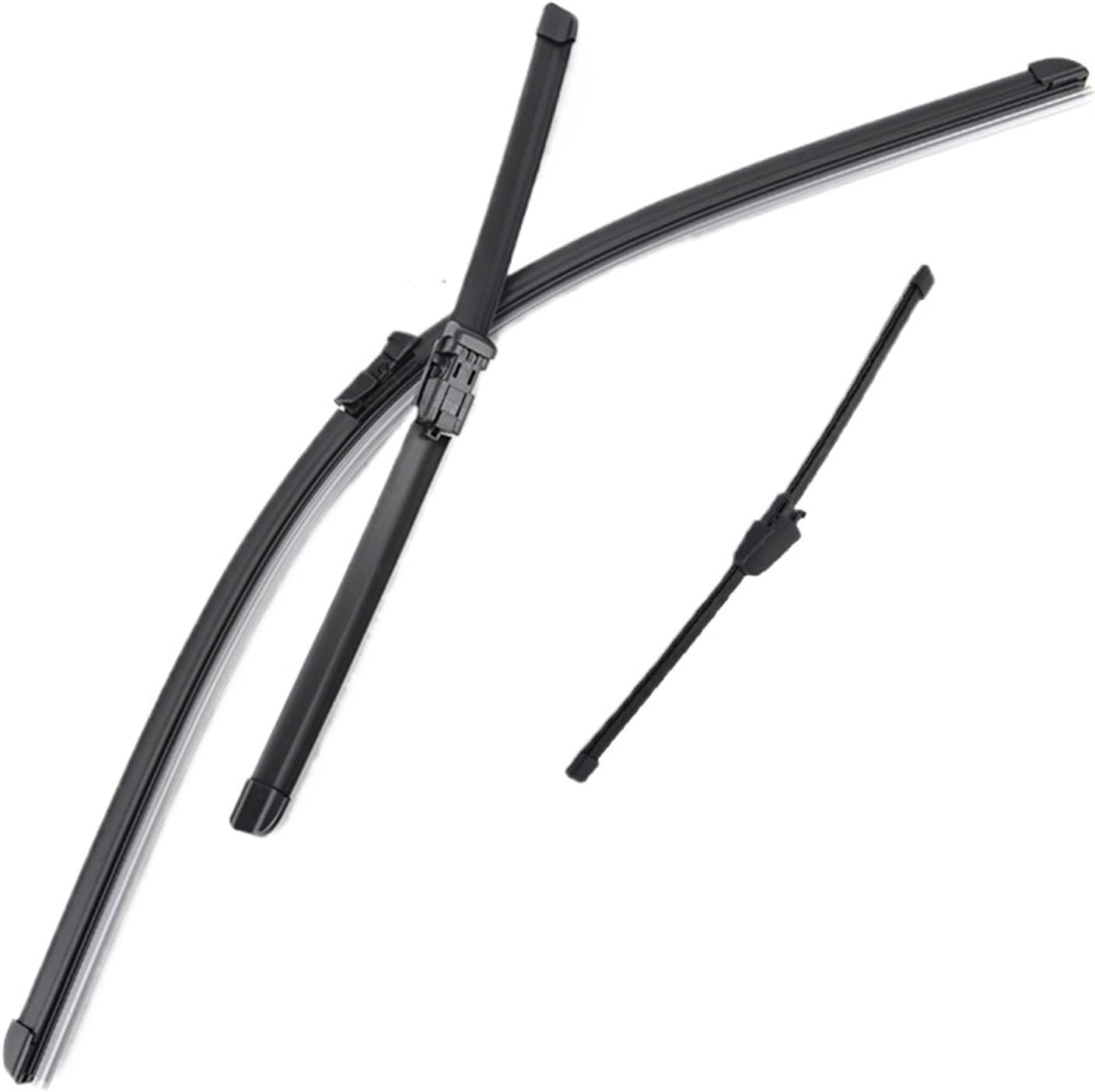 PLAKDFUU Wiper Blades Front Rear Set for Ibiza Coupe 6J Hatchback 2012-2017 24" 16" 13" - Silent & Streak-Free