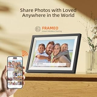 Digital Photo Frame,10.1 Inch Frameo Digital Picture Frame, 1280x800 IPS LCD Touch Screen,Auto-Rotate,16GB, Supports SD Cards,Share Moments Instantly via Frameo App from Anywhere,Gifts for Your Loves
