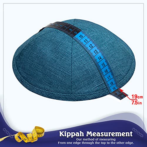 Image of Pack of 5-Pcs - Hq Satin /Linen /Velvet /Raw Silk /Suede Kippah for Men, Yamaka Hat Designed in Israel - Kippot Bulk
