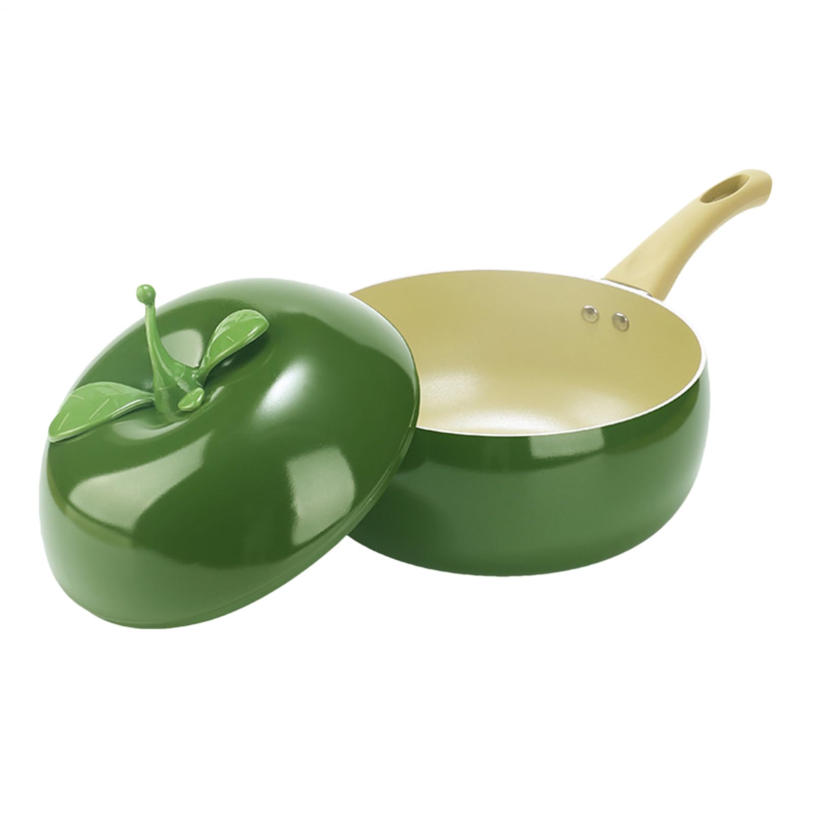 Sauce Pot with Lid | Vegetable Fruit Simmering Pot | Stewing Pan with Lid,for Induction Stove Top Cooking Milk Soup Spaghetti Frying Simmering Kitchen Cooktop