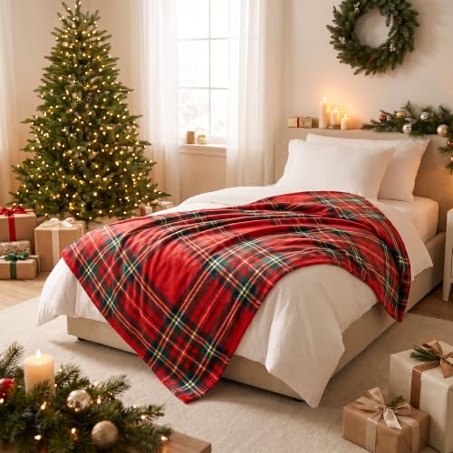 LOSIVISHE Christmas Fleece Blanket Holiday Throw for Sofa Bed Home Decor - image 6