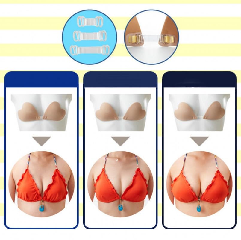 Reggiseno invisibile spingere su copricapezzoli senza spalline traspirante confortevole alta viscosa autoadesivo copricapezzoli riutilizzabile reggiseno copricapezzoli Classe/pink/AB