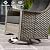 CAODOC Patio Furniture Sets,Outdoor Sofa with Swivel Rocker Chairs and Fire Pit Table,7 Pieces All Weather PE Wicker Conversation set and Matching Side Table,Grey Wicker Black Cushion