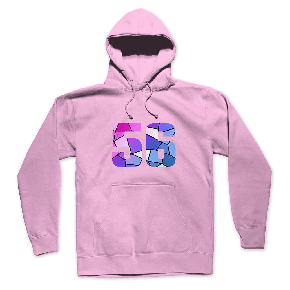 Sweat à capuche rose clair 56 avec coupe unisexe et matière douce - 5