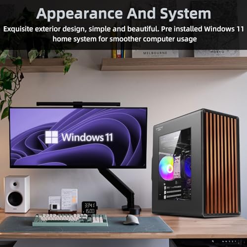Image of Tower Business Desktop Computer PC - Intel 14th Generation Core i7-14650HX,16GB DDR4 3200 RAM, 1TB M.2 NVME SSD,Windows 11 Home,WiFi 5.0,HDMI,RJ-45,Wired Keyboard & Mouse.