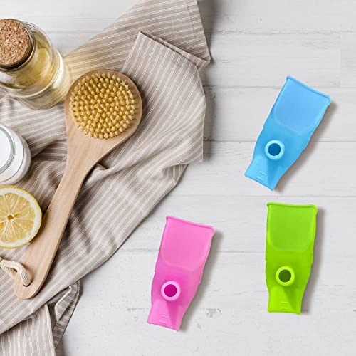 Image of FT-00235 2PCS Faucet Tap Extension Sink Tap Extender for Kitchen Silicone Faucet Extender Accessories Multicolor