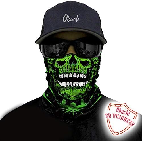 Miniatura 2 de Obacle Máscara facial de calavera para polvo, viento, protección solar, hombres y mujeres, motociclismo