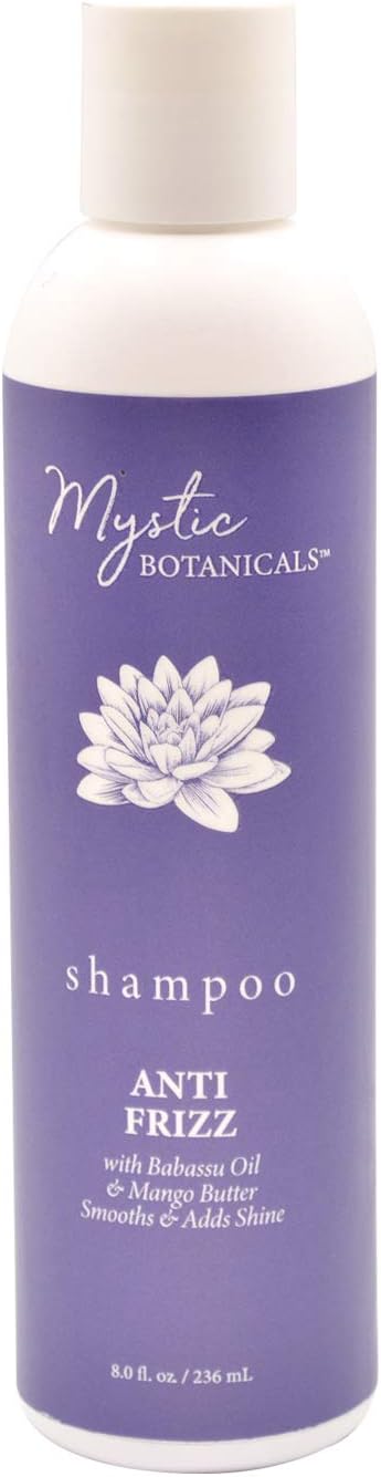 Anti Frizz Shampoo with Mango Butter and Babassu Oil | Gives Healthy Looking Shiny Hair | Paraben Free | 8 Fluid Ounce