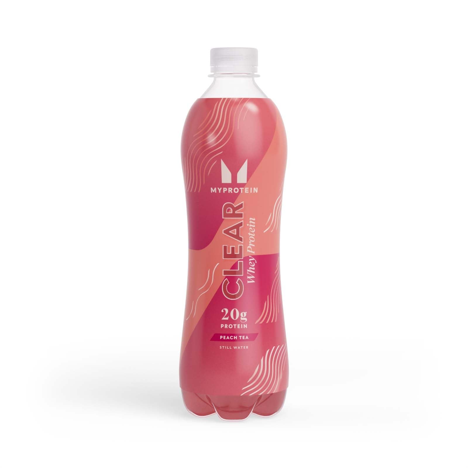 Myprotein Clear Whey Protein Drink – Thé à la pêche | Isolat de lactosérum de 20 g | Zéro sucre et graisse | Jus riche en protéines prêt à boire | 6 bouteilles de 500 ml