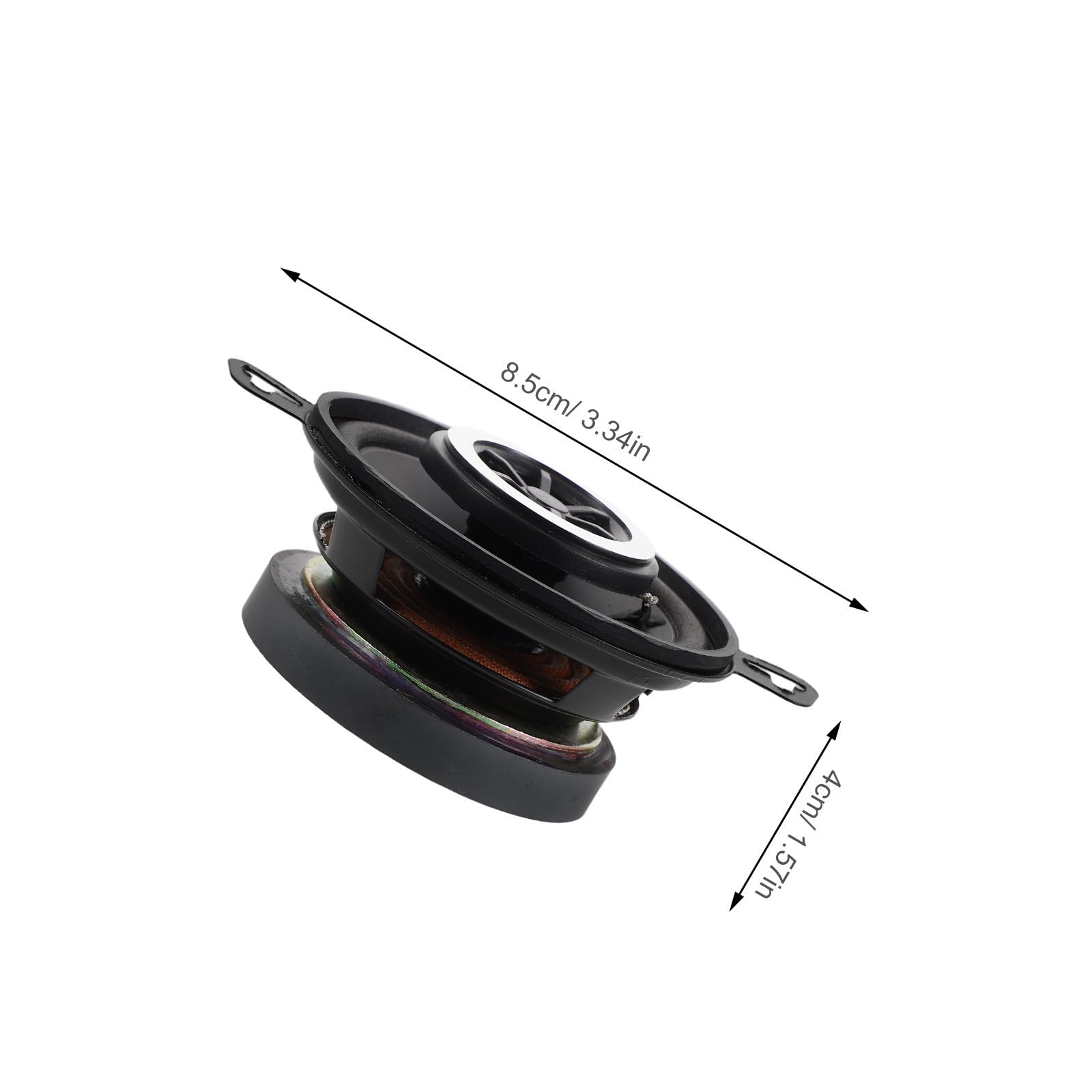 VILLCASE 2 Piezas Altavoces Coaxiales de Coche de 3, 5 Pulgadas en Metal
