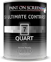 Tinta para tela de projetor (1 litro - S1 Ultimate Contrast - Q007)