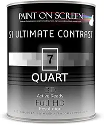 Tinta para tela de projetor (1 litro - S1 Ultimate Contrast - Q007)