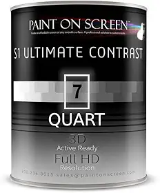 Tinta para tela de projetor (1 litro - S1 Ultimate Contrast - Q007)