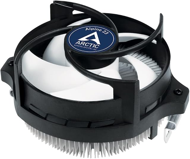 Arctic Alpine 23 - Compact Amd Cpu Cooler For Am5 And Am4, Thermal Compound Mx-2 Pre-Applied, Computer, Pc - Black