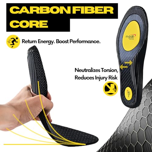 Plantillas deportivas de fibra de carbono Pro-Grade (US H 9.5-10, M 11-11.5) miniatura 2