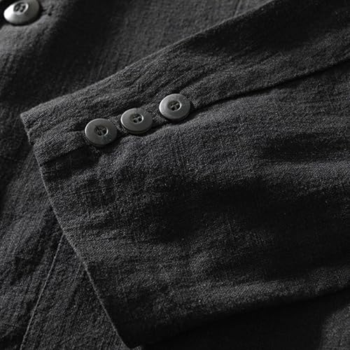 Blazer décontracté homme à 2 boutons veste ajustée légère texturée - 6