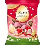 Lindt Schokolade | Himbeer-Pannacotta-Eier | 90g | Vollmilch-Schokoladeneier mit fruchtiger Himbeer Pannacotta-Füllung | Ostereier | Perfekte Oster-Schokolade zum Teilen & Genießen