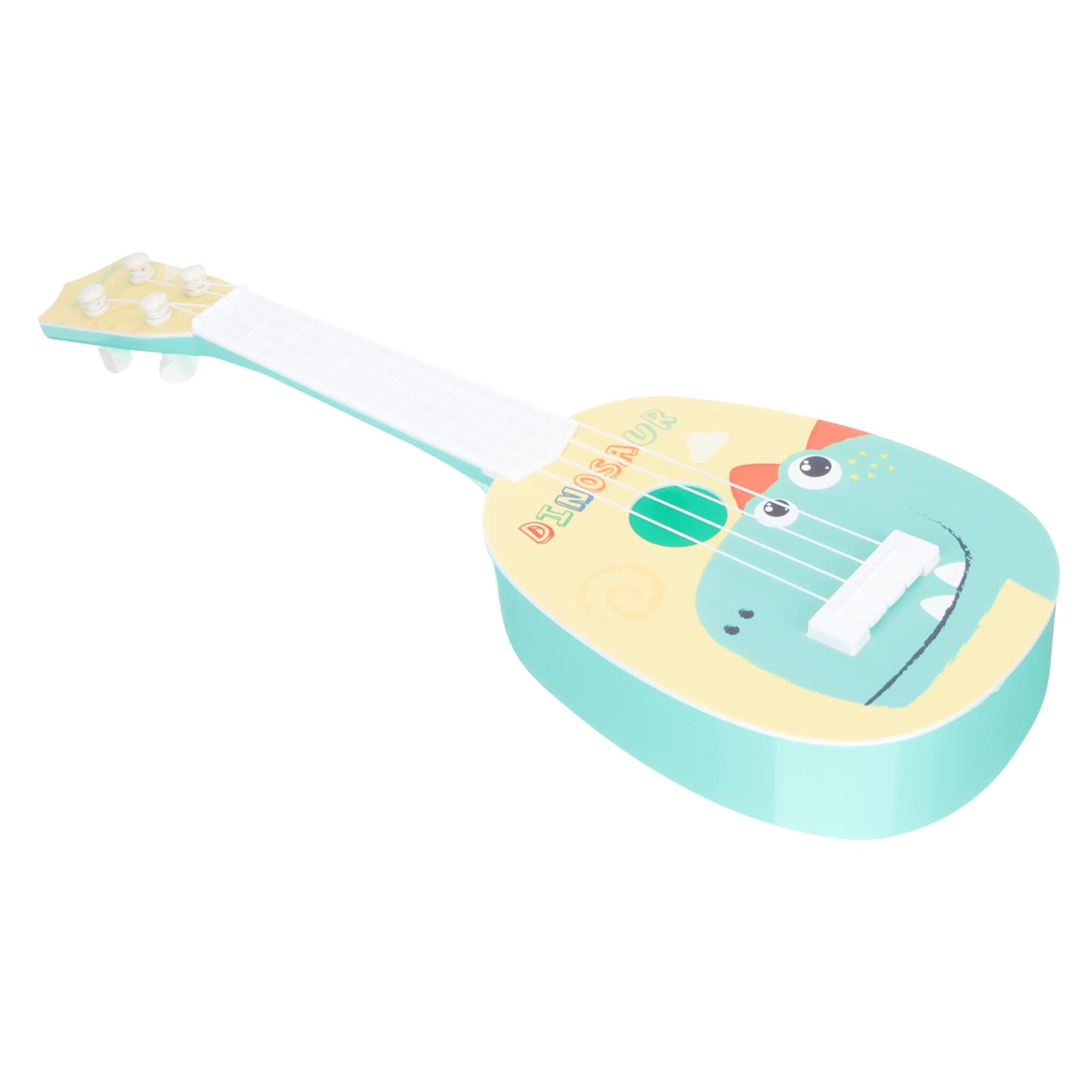 Vaguelly Kids Ukulele Learning Toy Toddlers Musical Instrument Plastic String Guitar for Beginners