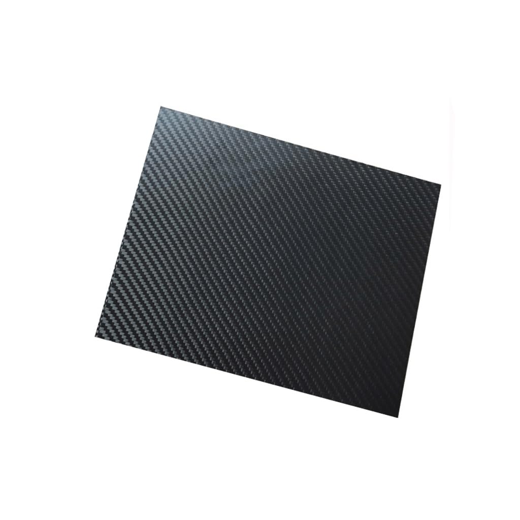 Płyta z włókna węglowego, Płyta węglowa 3K o wysokiej wytrzymałości, 245x395 mm, do montażu uchwytów lamp(2.0mm Twill Matte)