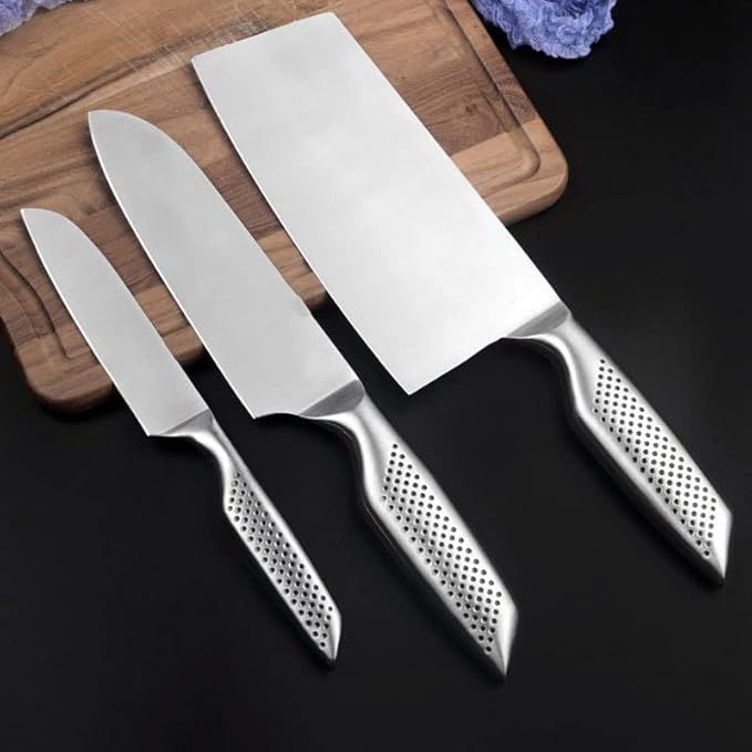 Set Cuchillos Cocina 3 Piezas Acero Inoxidable Forjado miniatura 6
