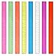 30 cm Lineal,Ymapinc 8 Stück 8 Farben Lineal Set Kunststoff Lineal 30 cm Grundschule Transparentes Ruler 12 Inch Lineal für Schulbedarf Büro Zuhause Zoll und Metrisches