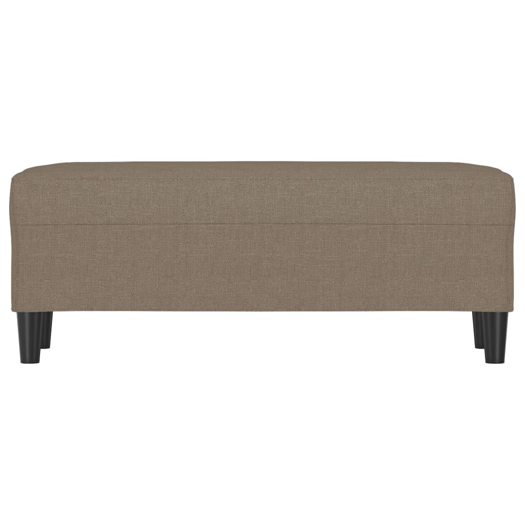 Banco tapizado de tela gris topo, 100 x 35 x 41 cm, con espacio de almacenamiento, para pasillo, dormitorio, salón, comedor y entrada, ahorra espacio y es cómodo
