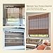 CHEFRU Bamboo Window Roman Shades, Teddy, Cordless Light Filter/Sheer Wood Window Shades Blinds
