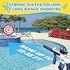 Electric Water Gun,Water Gun Toy,Squirt Gun Water Blaster up to 32 FT Long Range,Outdoor Pool Party Shooting Game Toy with 2 Batteries and 2 Water Tanks,Ideal Summer Watergun Gift for Kids & Adults.