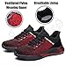 UCAYALI Steel Toe Work Shoes for Men Women Fashion Anti-Smashing Puncture Proof Lightweight Construction/Restaurant Shoes Safety Footwear for Hard Work Red 11 Women/9 Men