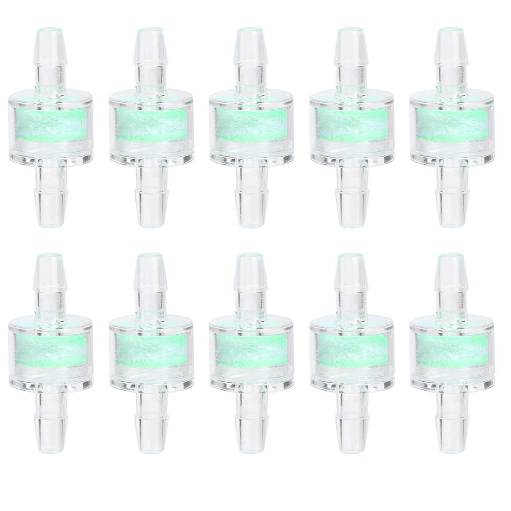 10PCS ABS Green, Aquarium Silicone Tube Air Accessories Filter Fish Tanks Hose Cleaning Filtration Pond Supplies (8MM)