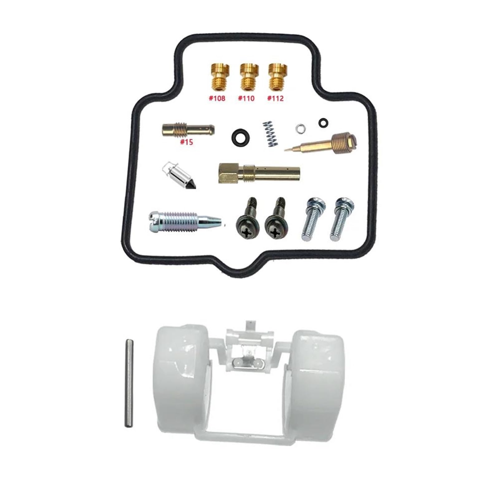 LYBH Repair Kit Carburetor Motorcycle Carburetor Repair Kit For SUZUKI MARAUDER 125 GZ125 1998-2007 Float Rebuild Parts Replacement Kits Carb Rebuild(BLACK 2)