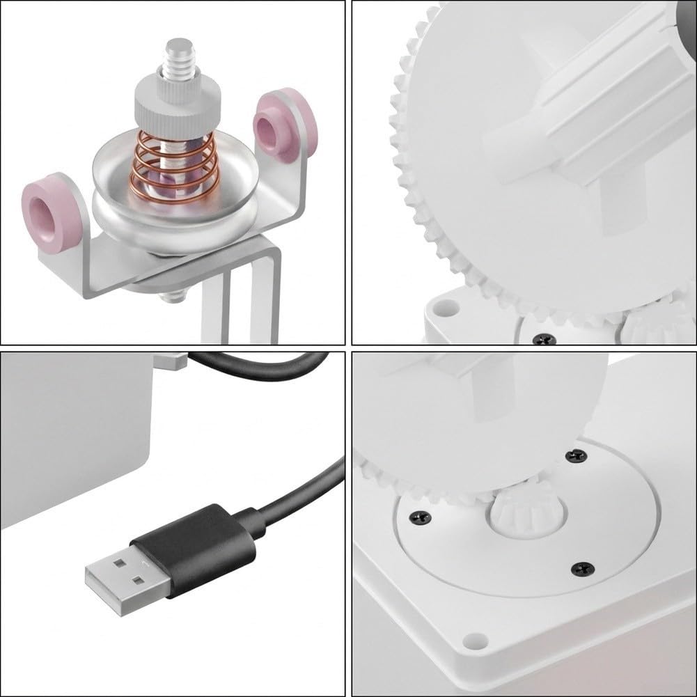 SPORTARC Automatischer Wollwickler USB Kompakt für weiß 15cm Automatischer(high-Speed Version)
