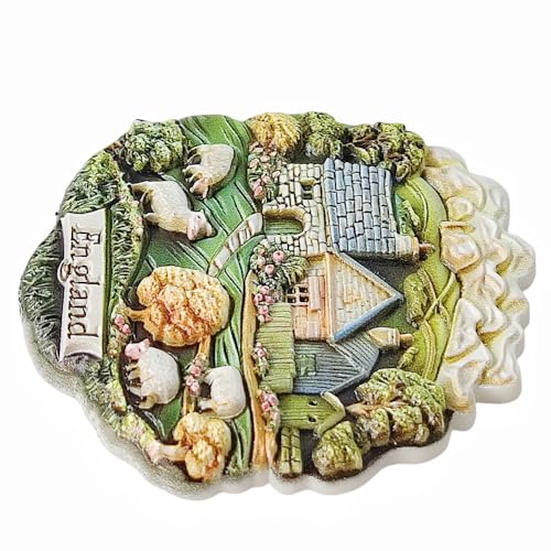 Imán decorativo para nevera 3D souvenir Inglaterra UK miniatura 5