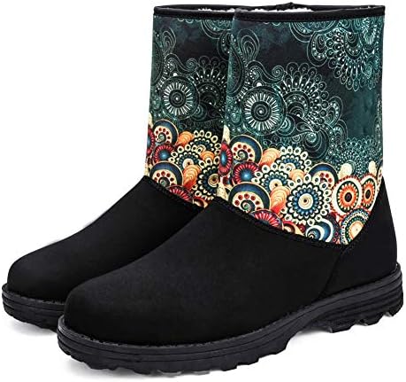 DAYOUT Boots Women Winter - Snow Boots for Women Black US10.5