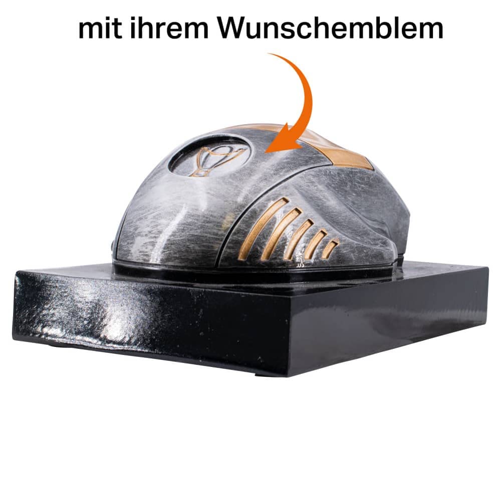 Deitert Esports Pokal mit Gravur, Maus Gaming Controller mit Wunschtext, Gamer Deko, Trophäe mit Gaming-Emblem nach freier Wahl - individuelle und personalisierte Geschenkidee