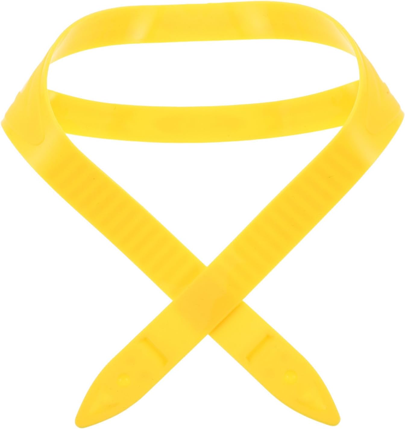 Silicone Scuba Mask Replacement Strap with Wide Padded Band, Yellow | Adjustable Fit, Wear Resistant Stability, for Scuba Diving and Swimming