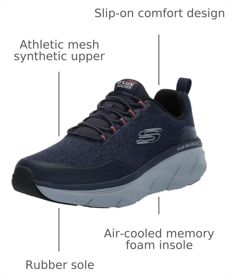 Image of Skechers Men's D'lux Walker 2.0 Steadyway Sneakers