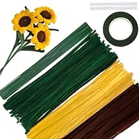 TOAOB Scovolini Ciniglia Colorati - 200 Pezzi In Arancione E Giallo Per Lavoretti Creativi E Fai Da Te - Foto 6