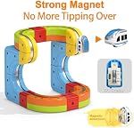 3D Jeu de train électrique Infinity Track pour les enfants 3+, 32P Magic Rail Block Trail Fusion Train, Jeu de construction Défaillance de la gravité 3D Mises en page intégrées & Voiture motorisée, STEM Cadeau d'apprentissage