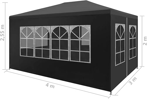 Miniatura 8 de carpas para patio, toldo de patio, tienda de campaña al aire libre, tienda de campaña de 9 pies 10 pulgadas x 13 pies 1 pulgadas, antracita,