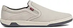 Sapatênis de Couro Ferracini Masculino Slip on Lexus Cinza Claro/chumbo/gelo 7051-267d-43