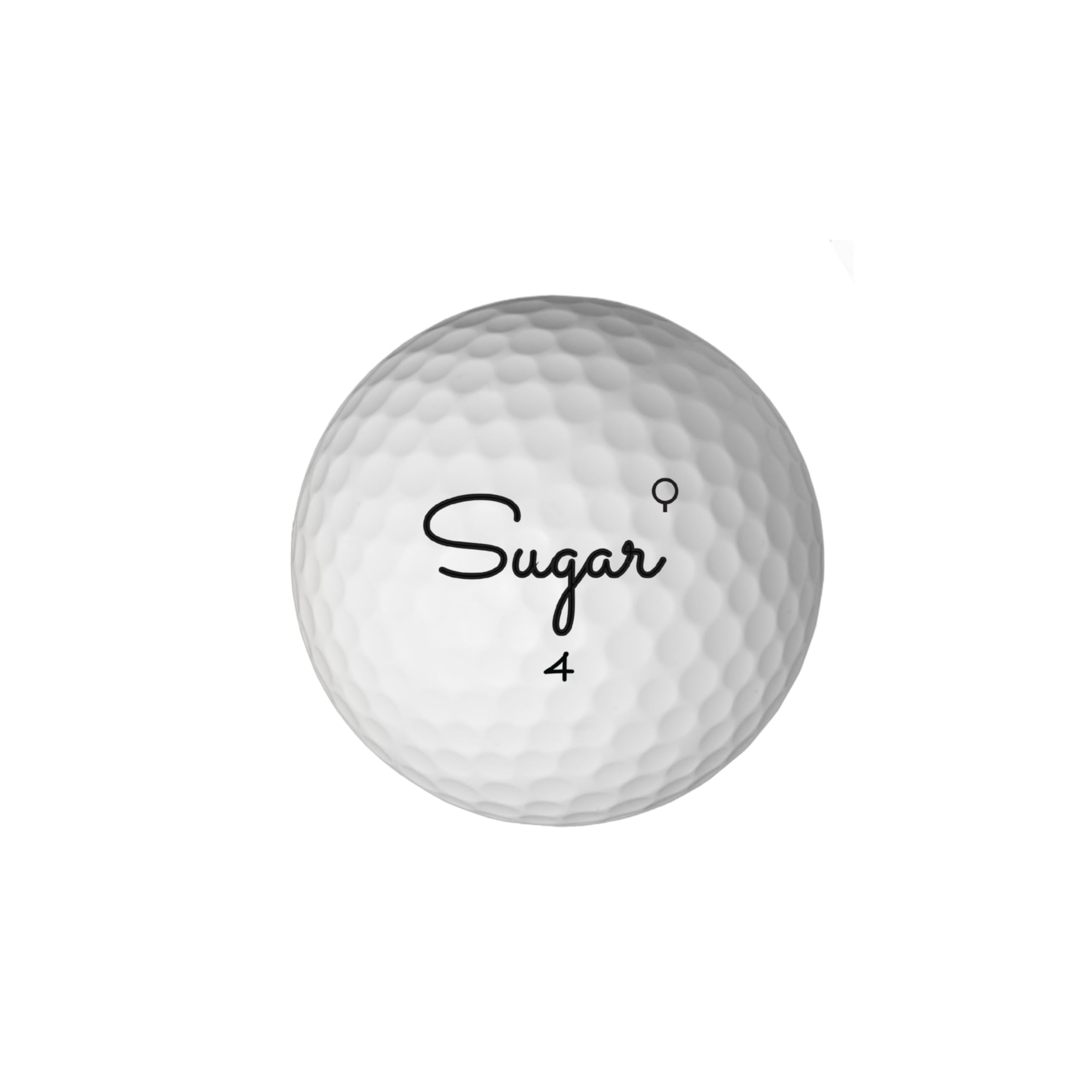 Sugar Golf Quad | 4-Piece Construction | Premium Urethane Cover | White | 8 Golfballs