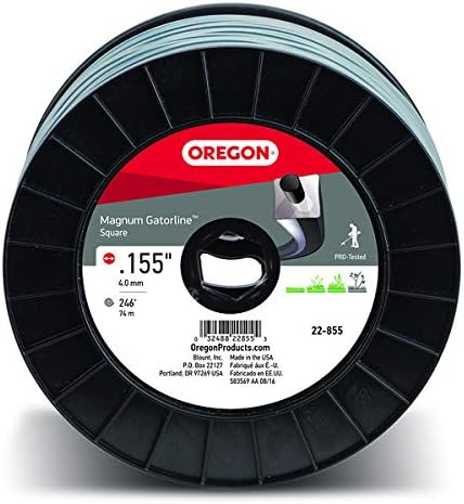 Oregon Trimmer Line - 22-855 - Magnum Gatorline - Square - .155" Gauge, 3 lb. Spool, 251 Feet