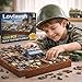 WW2 Military Trench Fortress Building Set（1350 pcs）Military Bunker Model Kit with Medical Room, Armory, Anti-Aircraft Gun&Ground Fortress for Adults&Kids, STEM Creative Play, Combat Display Collection