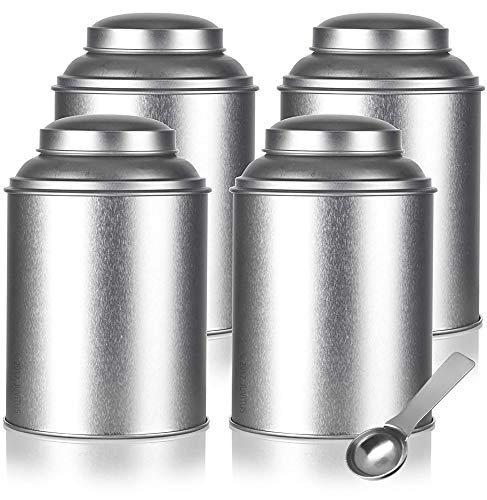 Round Stackable Tea Tin Canister Containers 5.4