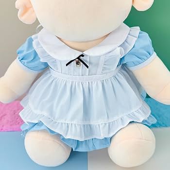 Amazon.co.jp: niannyyhouse 40cm ぬいぐるみ 服 メイド服 ヘッド