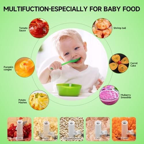 Manual Food Processor Vegetable Chopper, Portable Hand Pull String Garlic Mincer Onion Cutter for Veggies, Ginger, Fruits, Nuts, Herbs, etc., 500ml,(Gray-green) - Image 6